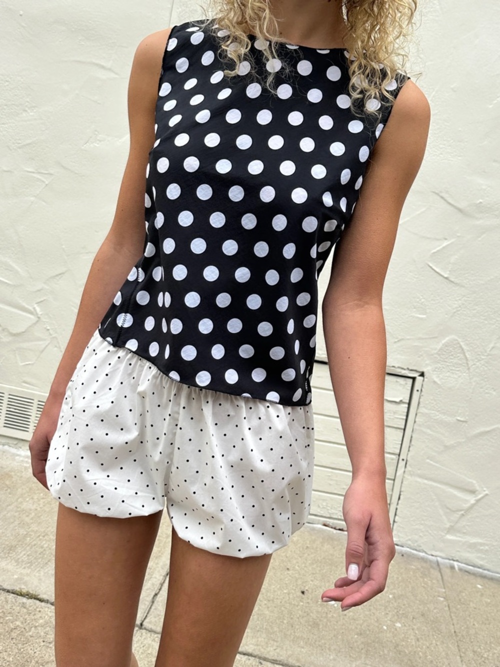 Charlie Beads Babydoll Bloomers Mini Black Polka Dot - Picture 6 of 9
